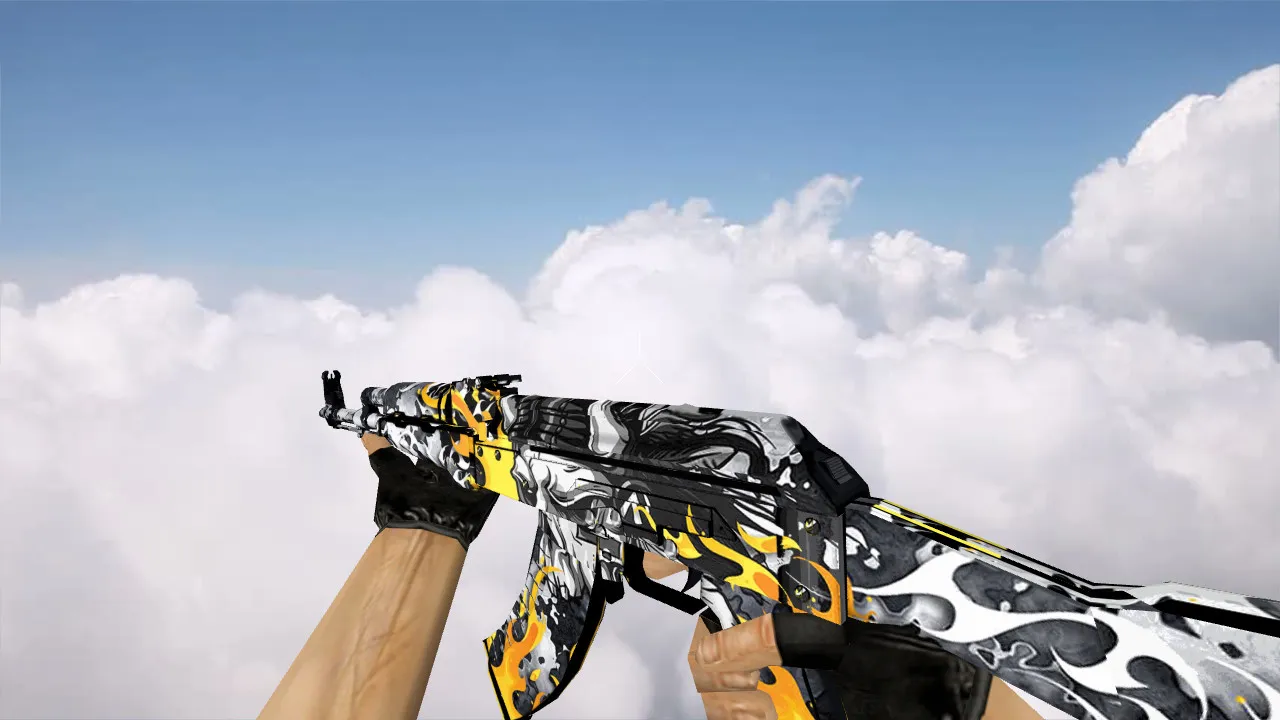 Скачать Модель «AK-47 Firewalker» для CS 1.6 - Уникальный скин и детали - Скриншот
