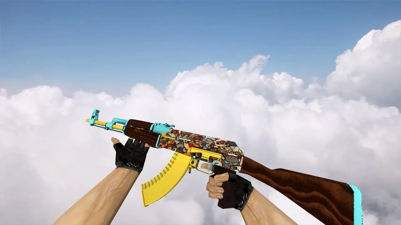 Скачать Модель «AK-47 PawPaw» для CS 1.6: v_ p_ w_ модели, звуки, анимация осмотра и текстуры - Скриншот