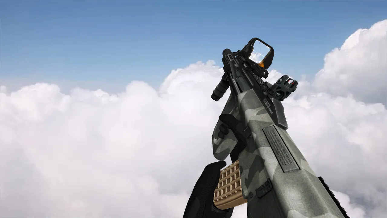 Скачать Модель AUG A3 White Camo для CS 1.6 – Идеальный выбор - Скриншот