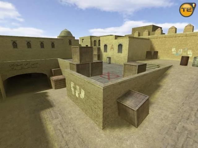 Скачать css_dust2x2 — DE карта для CS 1.6: точки, баланс сторон, .nav и оптимизация wpoly/epoly - Скриншот
