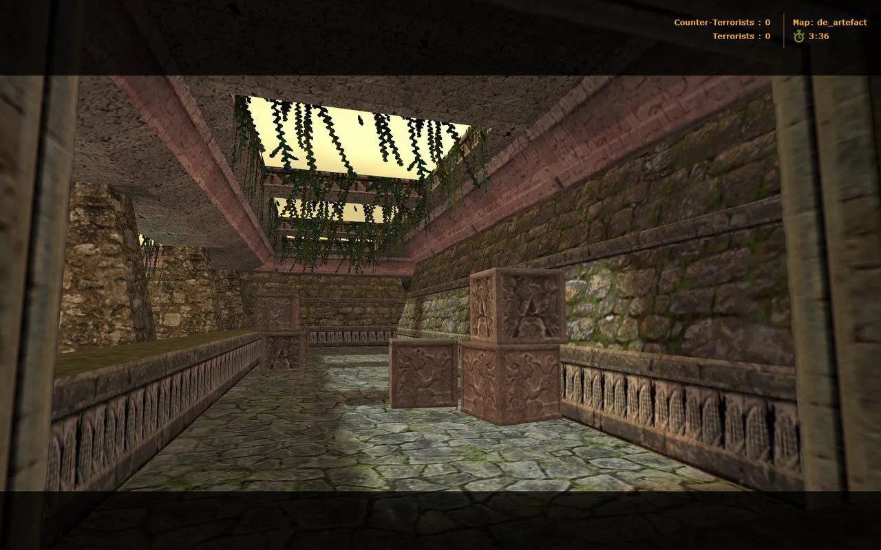 de_artefact для CS 1.6: карта, тактика сторон, боты .nav, оптимизация wpoly/epoly и баланс — скриншот 6