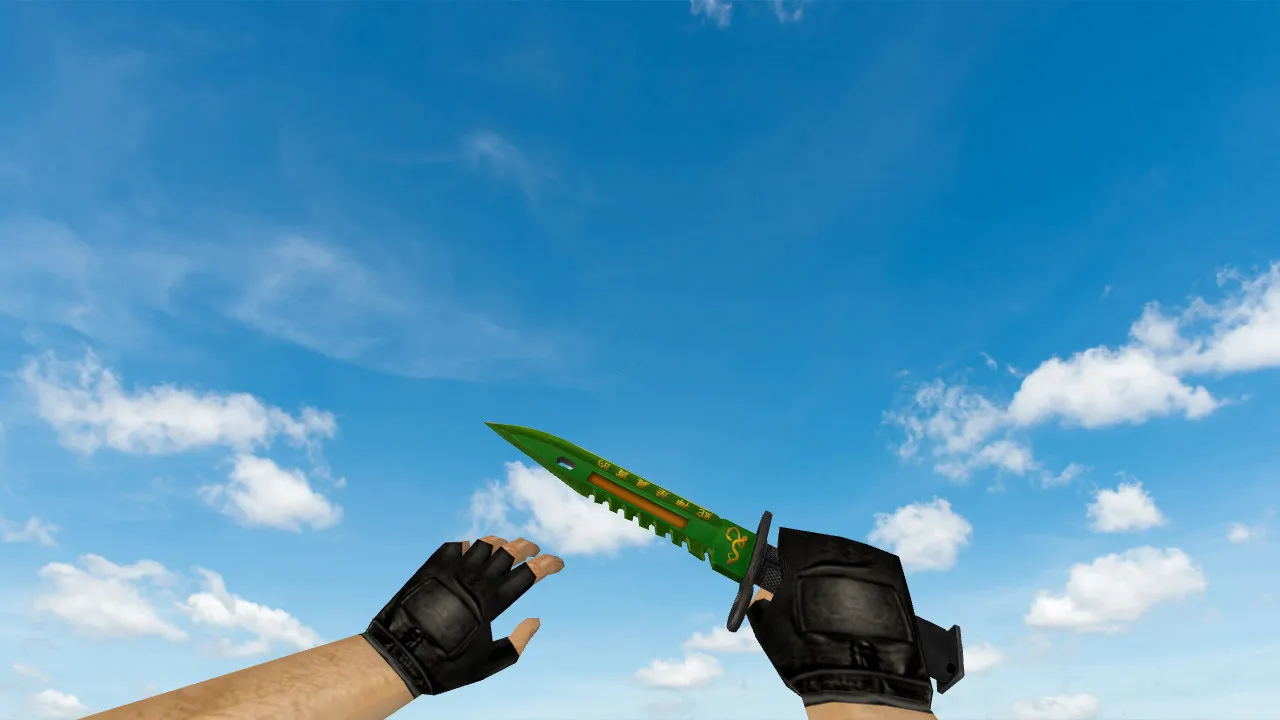 Скачать Модель ножа «M9 Bayonet Agunua» для CS 1.6: v_, p_, w_ модели, звуки, анимация осмотра - Скриншот
