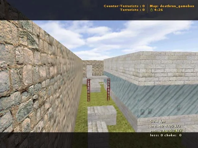 deathrun_gamebox для CS 1.6 — карта deathrun, баланс сторон, точки и нав для ботов — скриншот 3