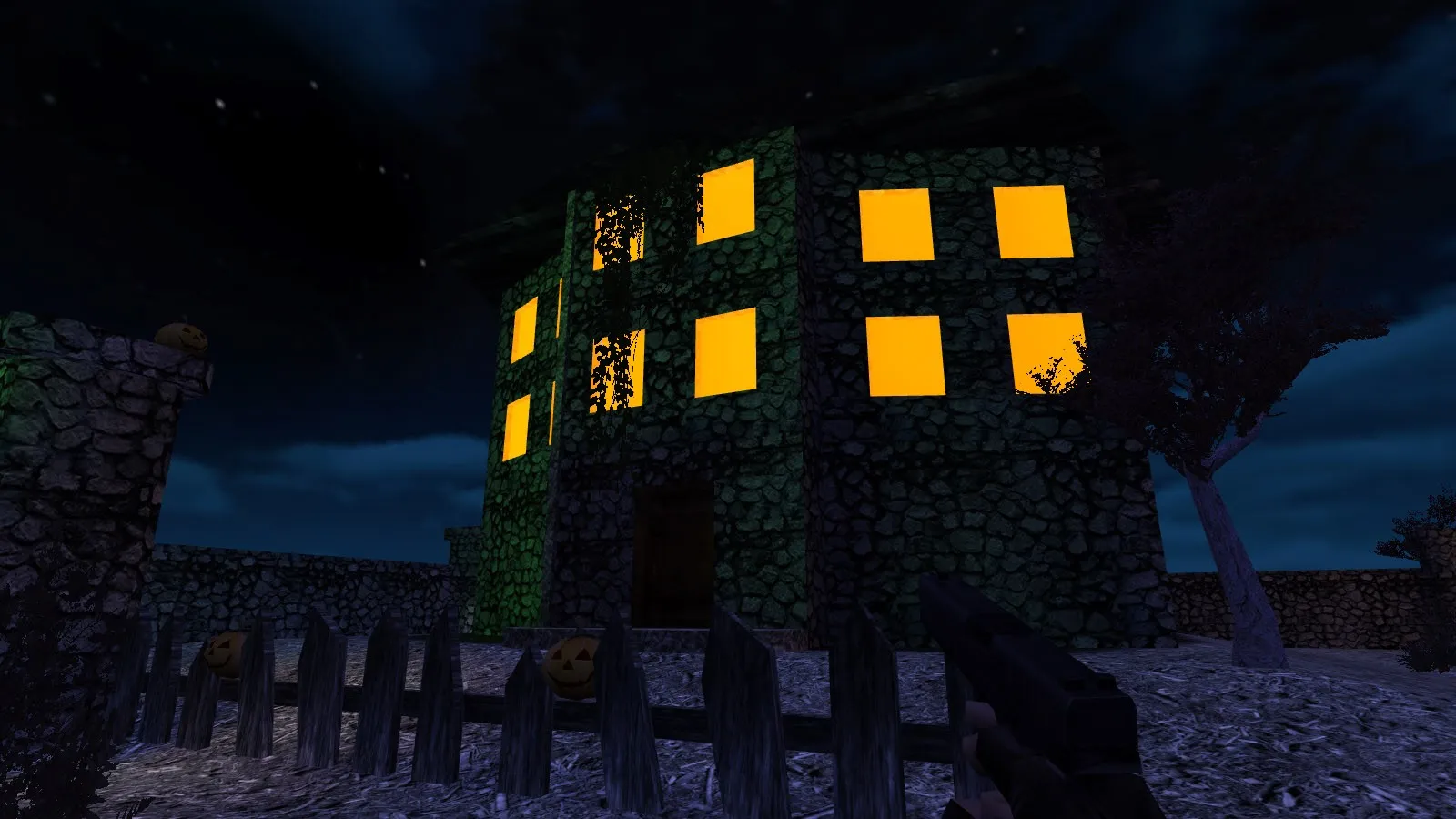 Скачать Карта de_halloween_night для CS 1.6: баланс сторон, точки, .nav для ботов, оптимизация wpoly/epoly - Скриншот