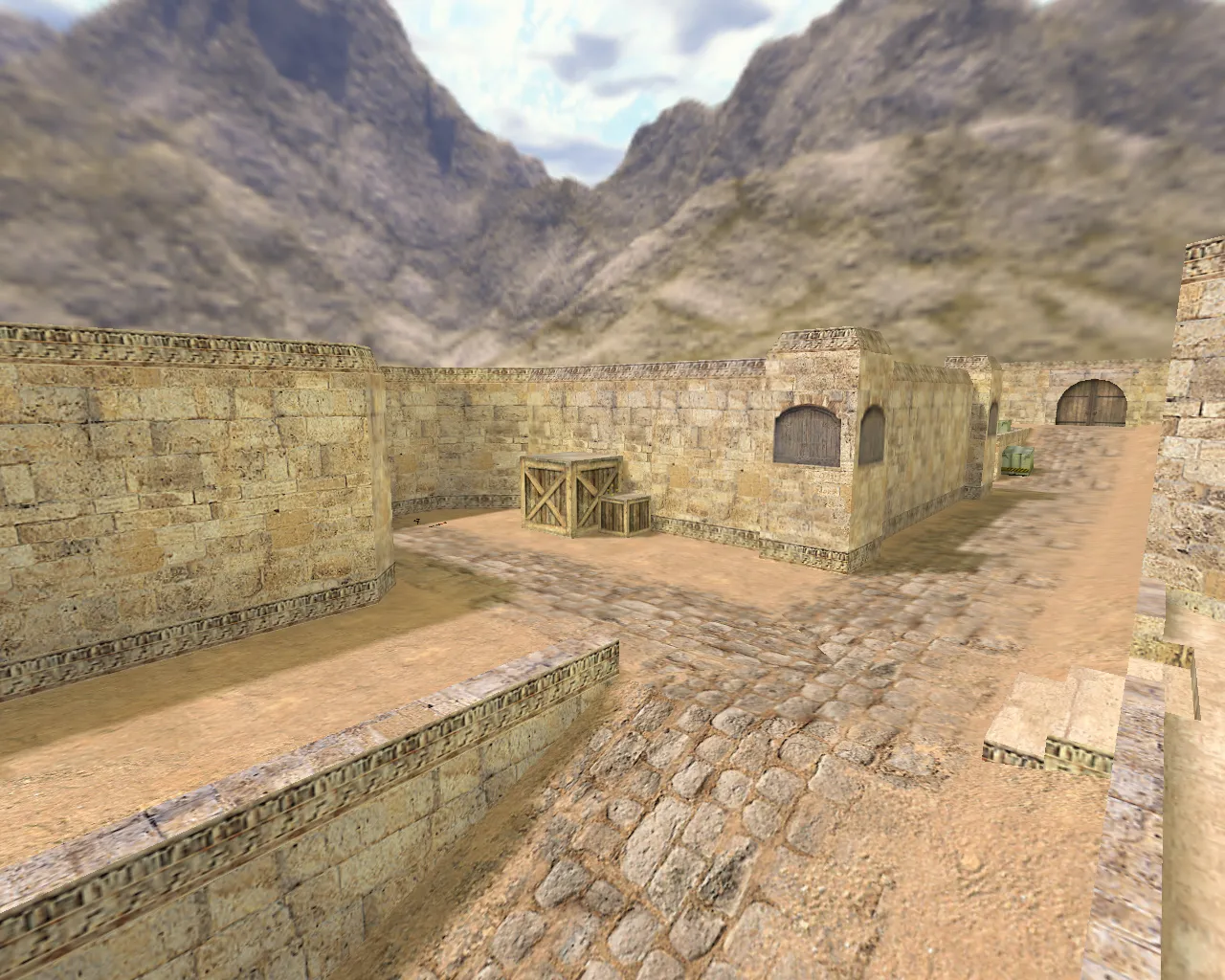 Скачать Карта 3d_aim_dust2 для CS 1.6: прицеливание, тренировка хедов и отработка спрея - Скриншот