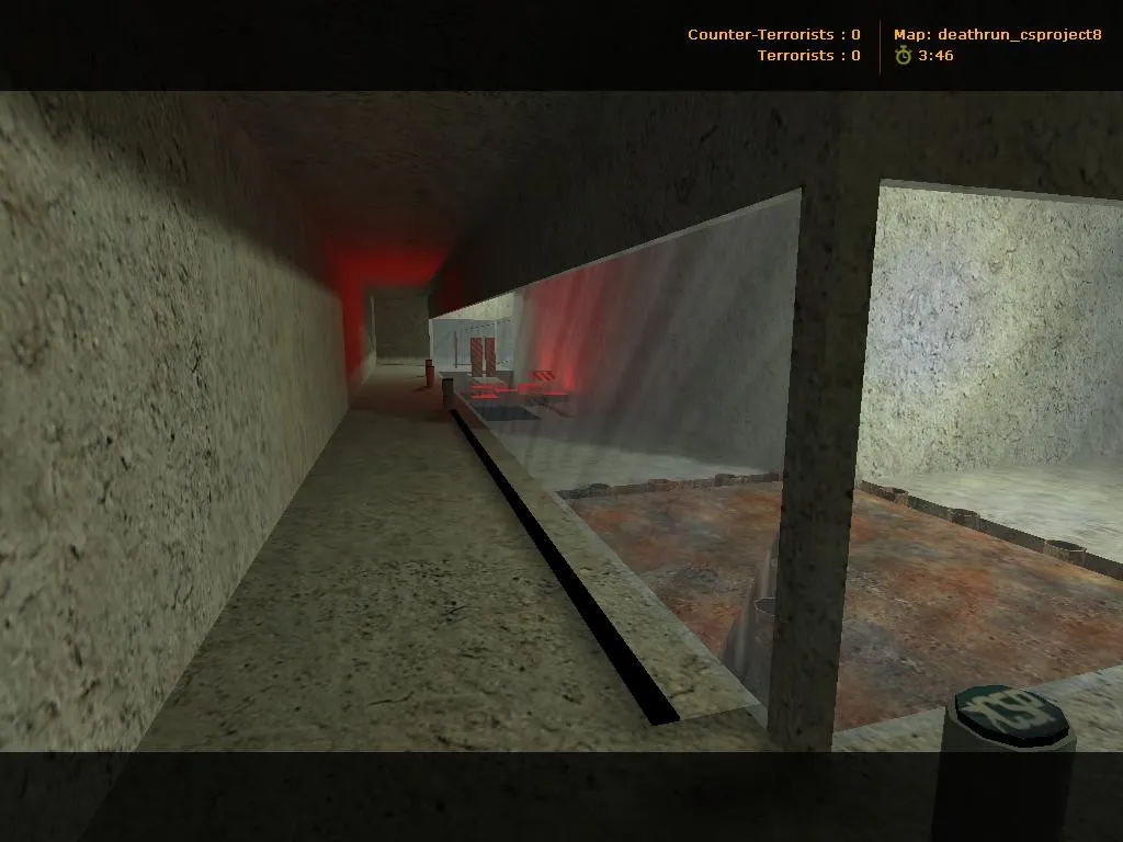 Скачать deathrun_csproject для CS 1.6: карта deathrun, точки, .nav, оптимизация wpoly/epoly - Скриншот
