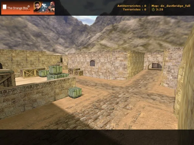 Скачать de_dustbridge_full для CS 1.6: тактики за Т и КТ, точки, .nav, оптимизация wpoly/epoly - Скриншот