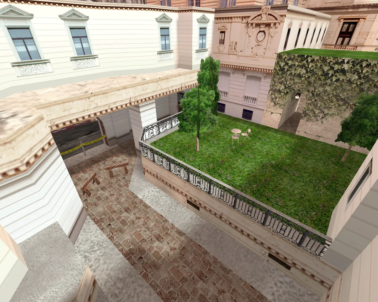 Скачать Карта cs_paris для CS 1.6: баланс сторон, точки под раунд и оптимизация wpoly/epoly - Скриншот
