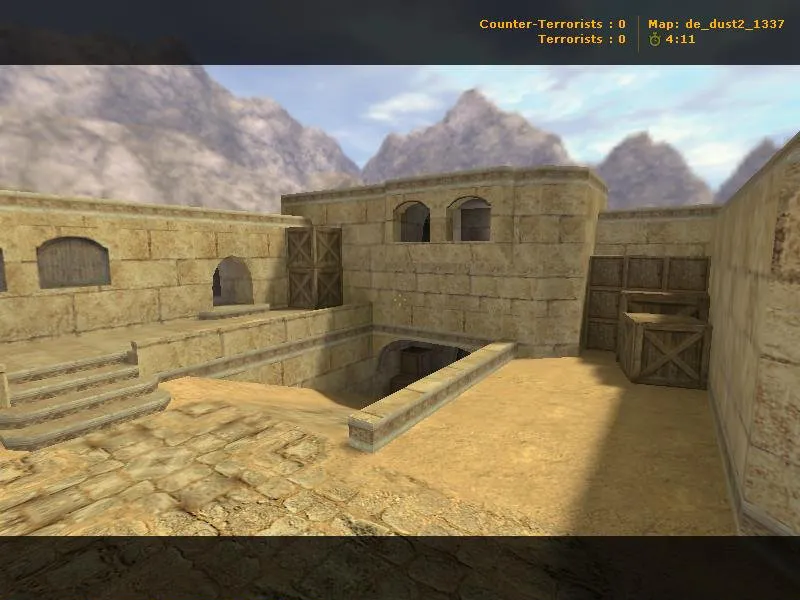 Скачать Карта de_dust2_1337 для CS 1.6: разбор спавнов, точек, .nav и оптимизации wpoly/epoly - Скриншот