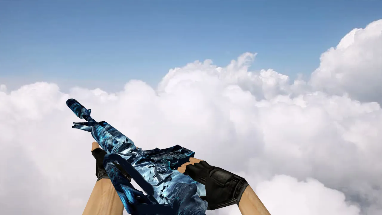 Скачать Модель M4A1 Dark Knight v_ p_ w_ для CS 1.6: звуки, анимация осмотра, текстуры и настройка - Скриншот