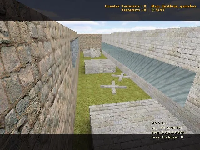 deathrun_gamebox для CS 1.6 — карта deathrun, баланс сторон, точки и нав для ботов — скриншот 2