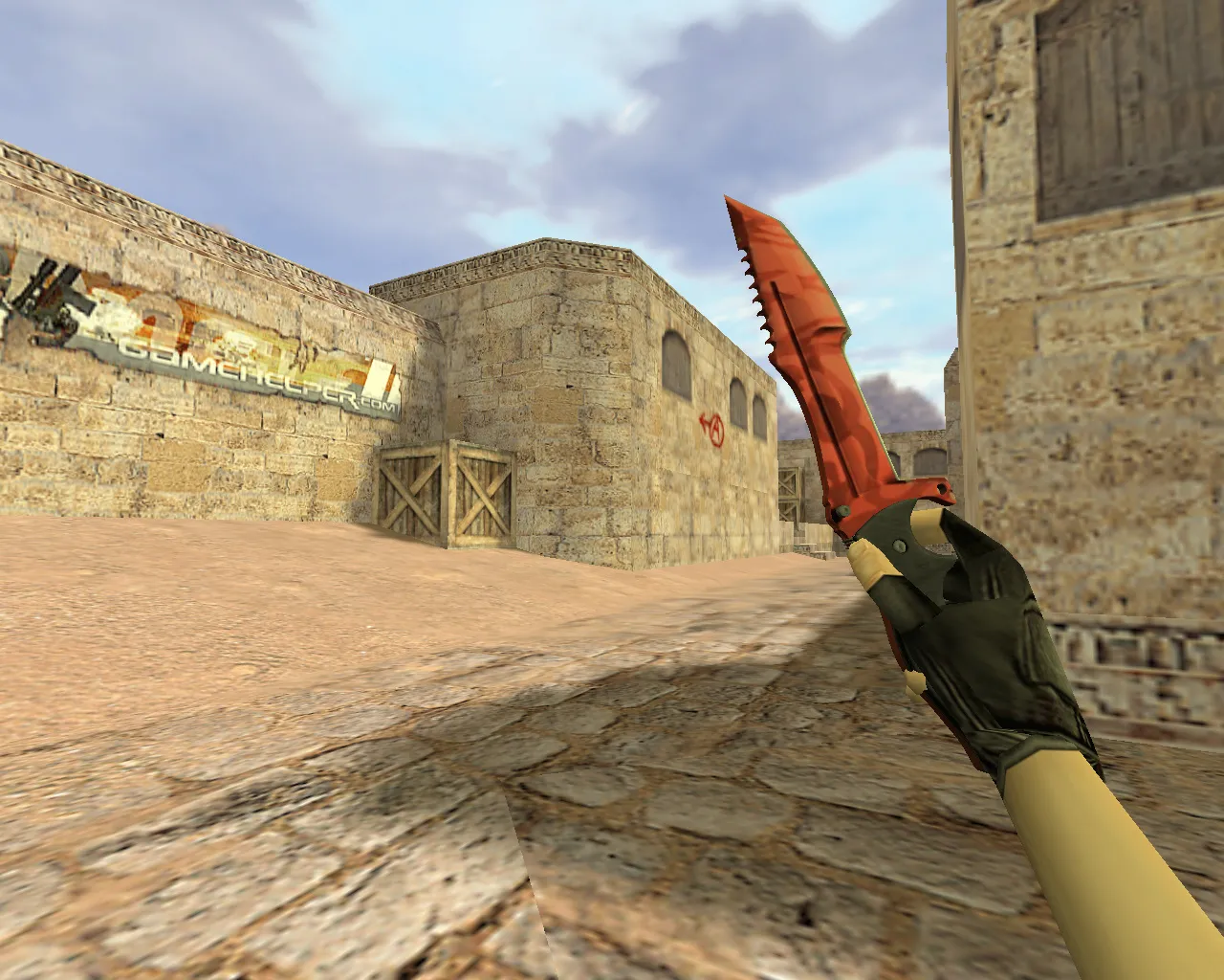 Скачать v_knife — «Охотничий нож Убийство» для CS 1.6: p_ и w_ модели, звук, анимация осмотра - Скриншот