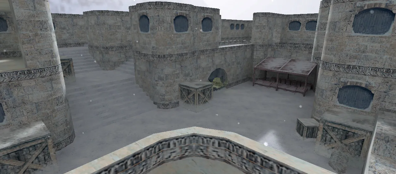 Скачать Карта de_kabul_winter для CS 1.6: Зимняя тактика и баланс сторон - Скриншот