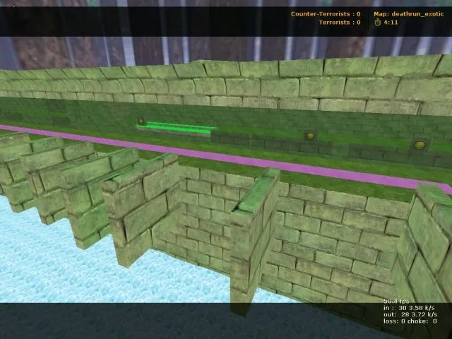 Скачать deathrun_grworld для CS 1.6: тактика за терр и спец/зона ловушек, баланс, .nav и оптимизация - Скриншот