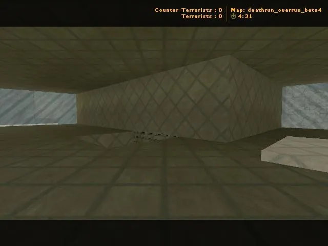 Скачать deathrun_overrun_beta4 для CS 1.6: карта deathrun с точками, ловушками и .nav для ботов - Скриншот