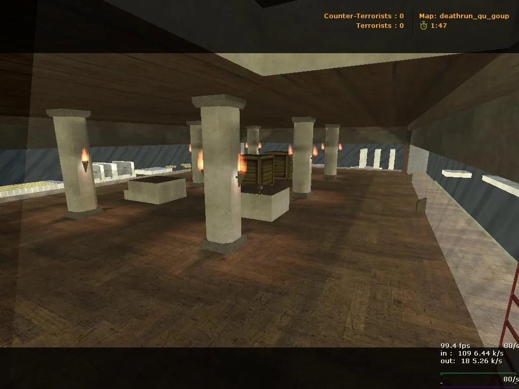 Скачать deathrun_qu_goup — карта Deathrun для CS 1.6: точки, маршруты, .nav и оптимизация - Скриншот