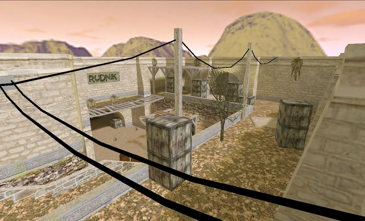 Скачать Карта de_rudnik для Counter-Strike 1.6: Особенности и тактика - Скриншот
