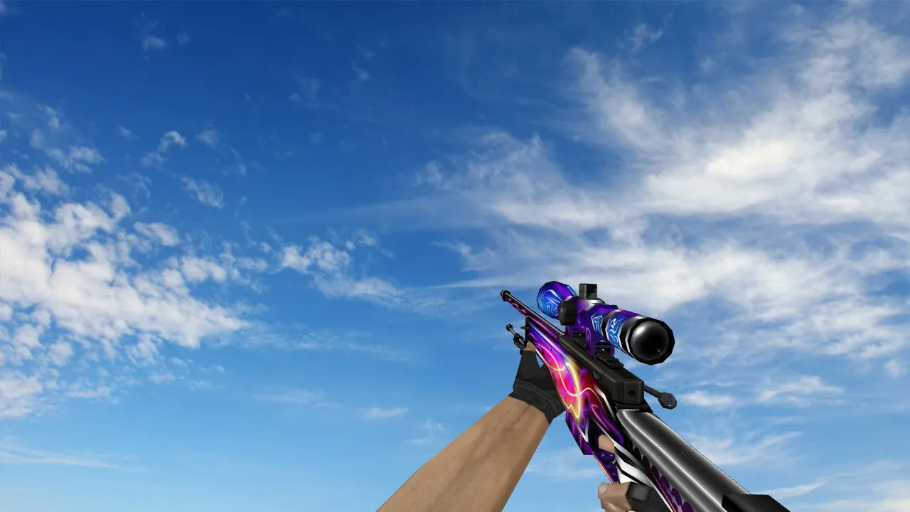 Скачать Модель AWP Iron Ultraviolet для CS 1.6 - Идеальный выбор - Скриншот