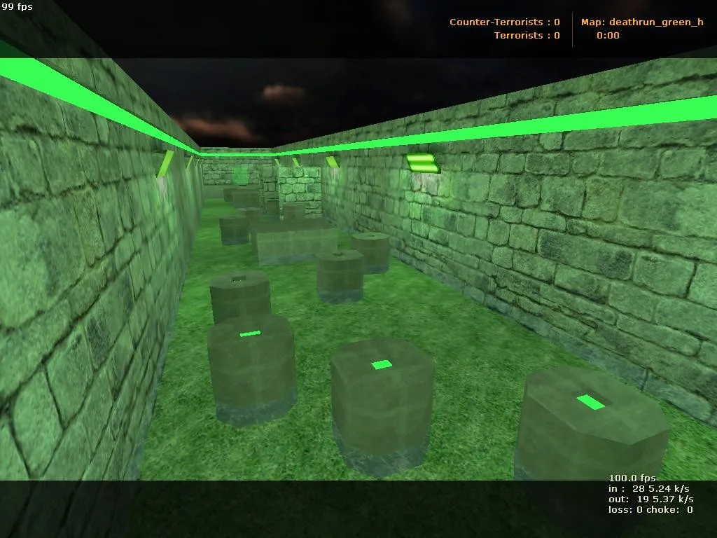 Скачать deathrun_green_h для CS 1.6: тактики, точки, .nav и оптимизация карты - Скриншот