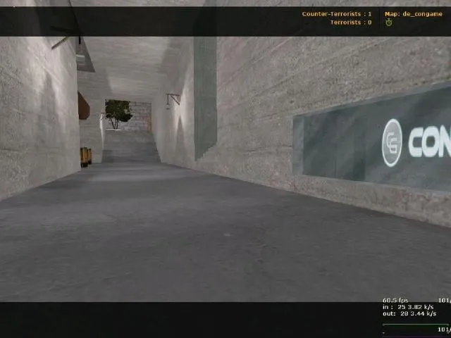 Скачать Карта de_congame для CS 1.6: тактика за T/CT, точки, маршруты и настройка сервера - Скриншот