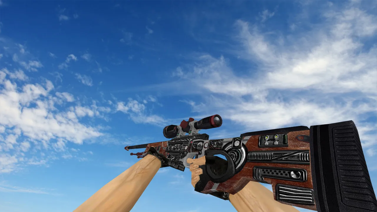 Скачать Модель AWP Mars Trooper для CS 1.6 - Уникальная Скиновая Оружие - Скриншот