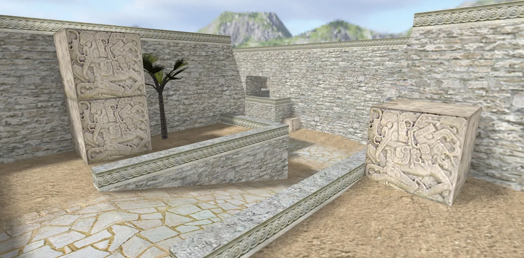 Скачать de_aztec_curse для CS 1.6: тактика, точки, .nav и оптимизация wpoly/epoly - Скриншот