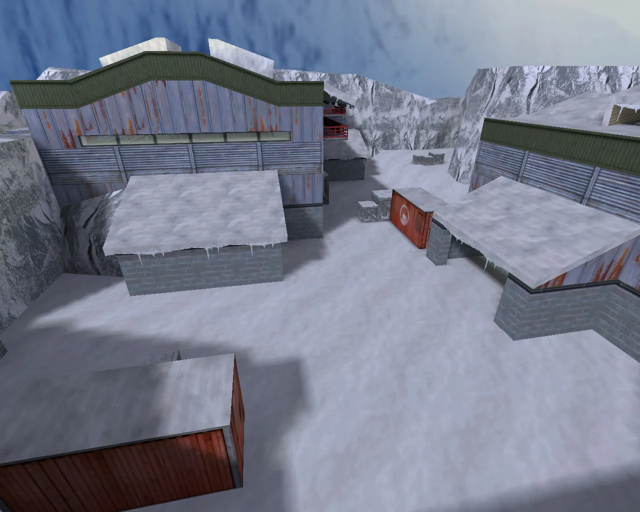 Скачать Карта de_nuke_snow для Counter-Strike 1.6: тактика и особенности - Скриншот