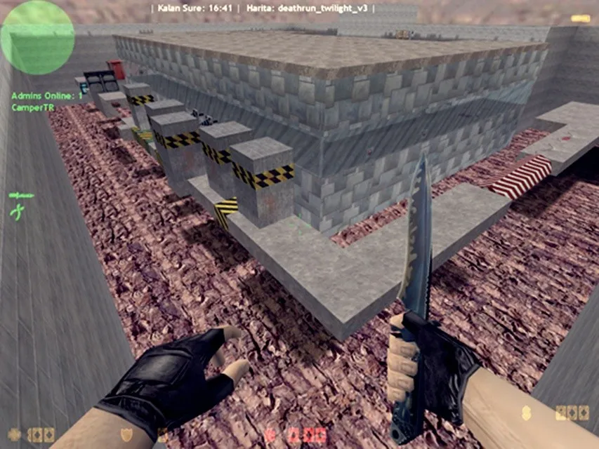 Скачать deathrun_twilight_v3 — карта Deathrun для CS 1.6: точки, ловушки, баланс сторон и .nav для ботов - Скриншот