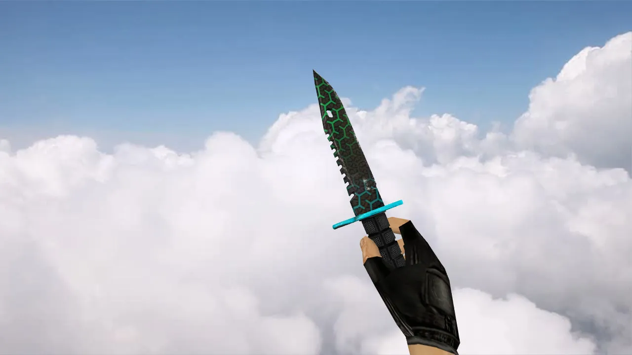 Скачать Модель ножа v_ p_ w_ «Штык-нож M9 Полимер» для CS 1.6: звуки, анимация осмотра, текстуры - Скриншот