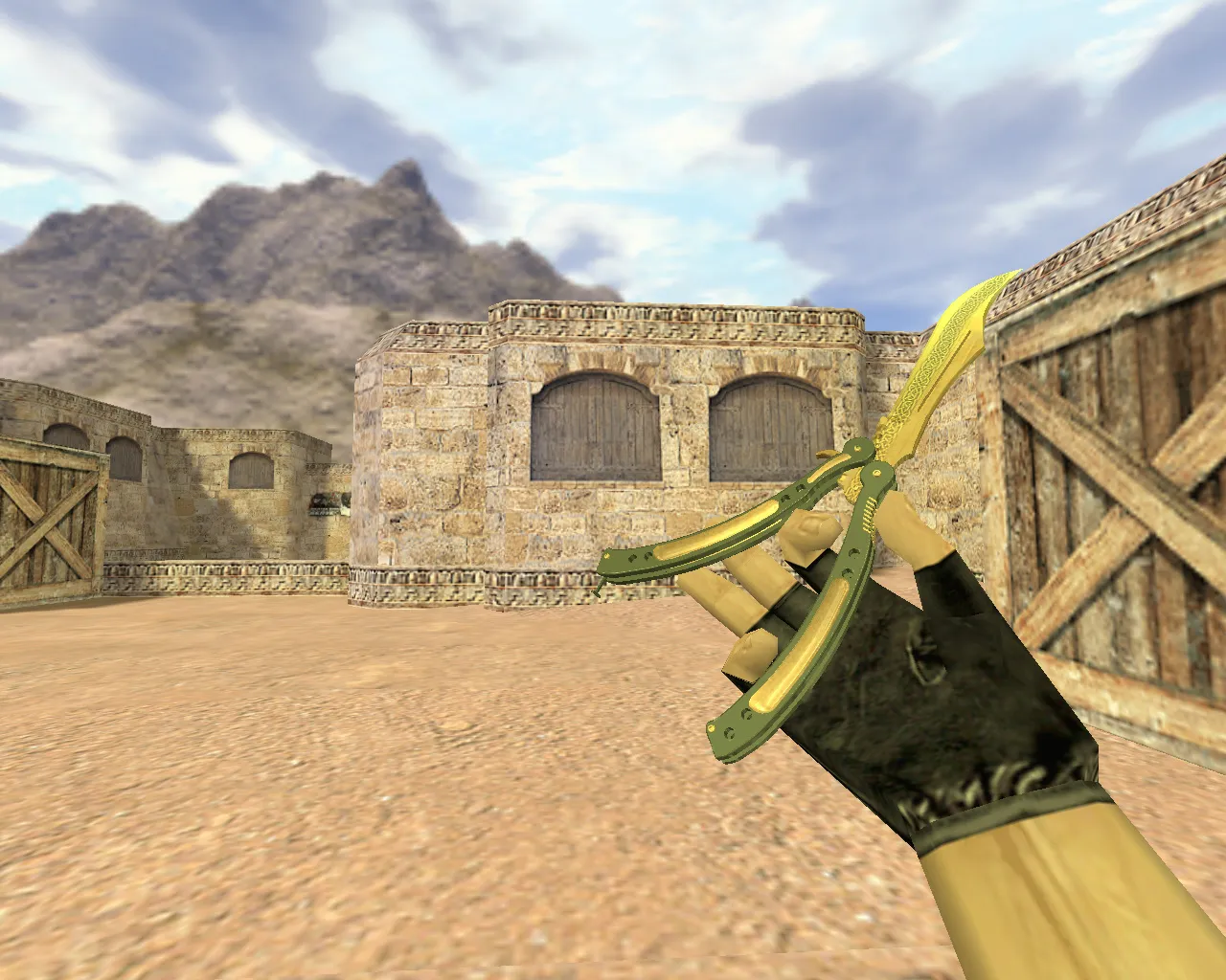 Скачать Модель нож-бабочка Лор v_knife для CS 1.6: звуки, анимация осмотра, v_/p_/w_ модели и текстуры - Скриншот