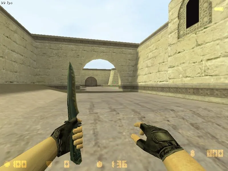 de_dust2_llapi карта для CS 1.6: баланс сторон, точки, .nav и оптимизация wpoly/epoly — скриншот 4