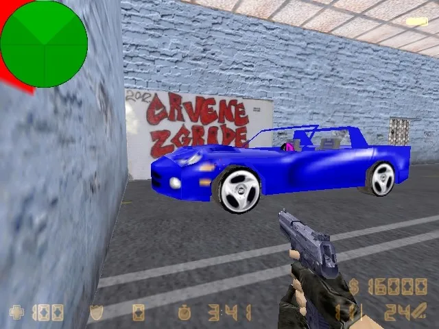 Скачать deathrun_ferrari для CS 1.6: карта deathrun, точки, раунды и .nav, баланс Т/КТ - Скриншот