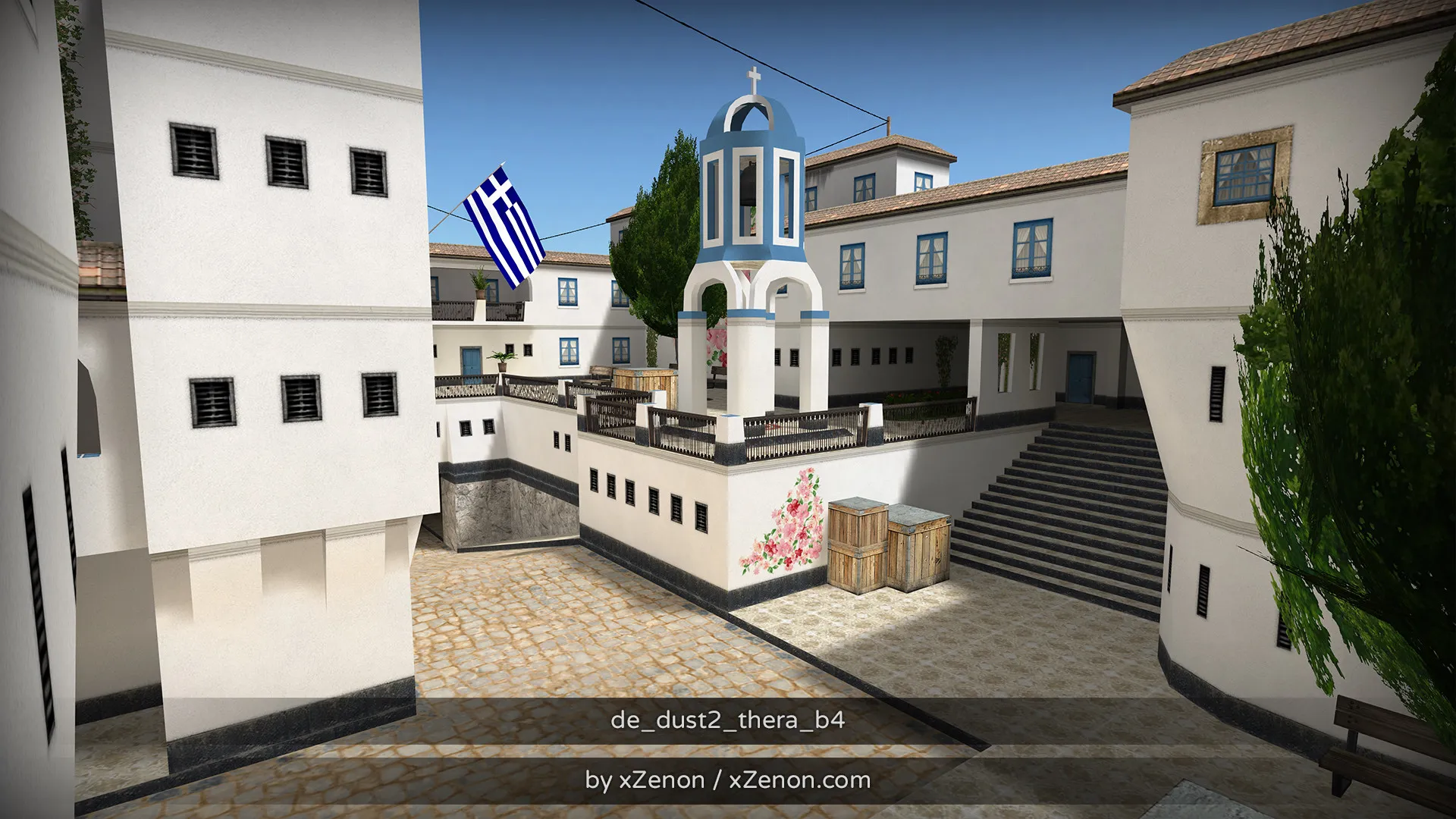 Карта de_dust2_thera_b3 для CS 1.6: тактика за CT и T, точки, маршруты, боты (.nav), оптимизация — скриншот 22