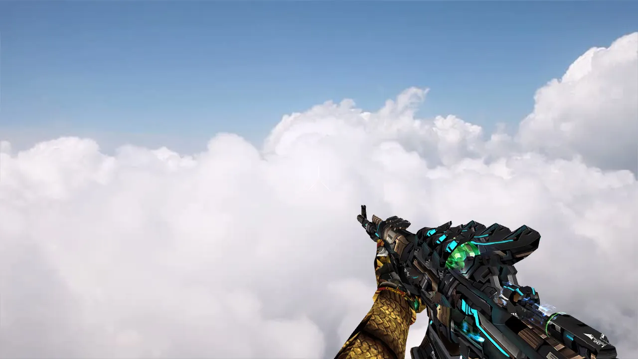 Скачать Модель AK-47 Black Paladin для CS 1.6 - Уникальный скин - Скриншот