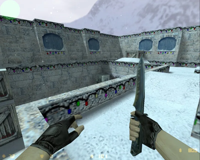 Скачать Карта de_xmas_dust для CS 1.6 - Сражения на зимних просторах - Скриншот