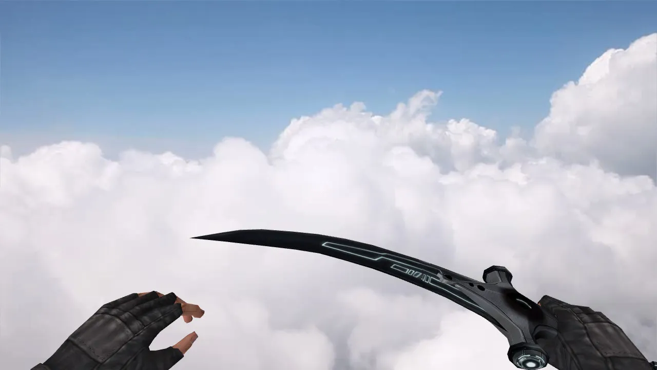 Скачать Модель «Арабский меч» для CS 1.6: v_ и p_ нож, звуки, анимация осмотра, качество текстур - Скриншот