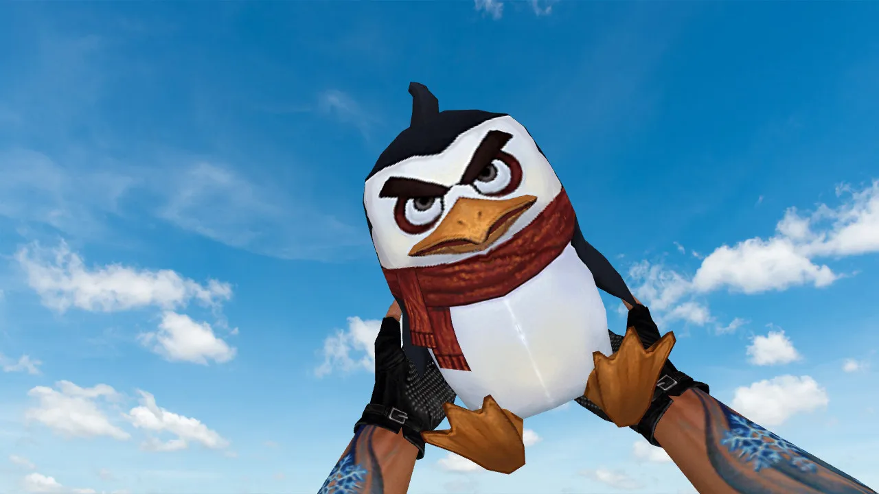 Скачать Модель «Angry Penguin Grenade» для CS 1.6: v_ p_ w_ файлы, звуки, анимация осмотра и качество текстур - Скриншот