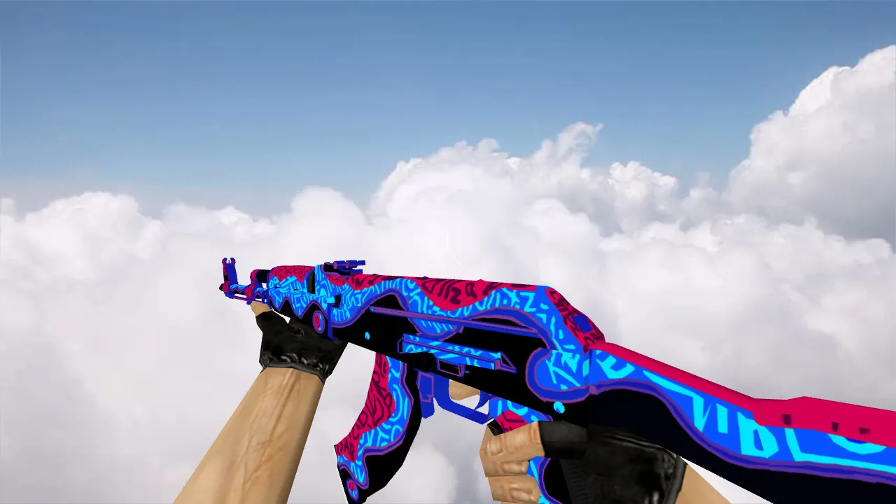 Скачать Модель AK-47 Red Ice для CS 1.6 - Получите уникальный скин - Скриншот