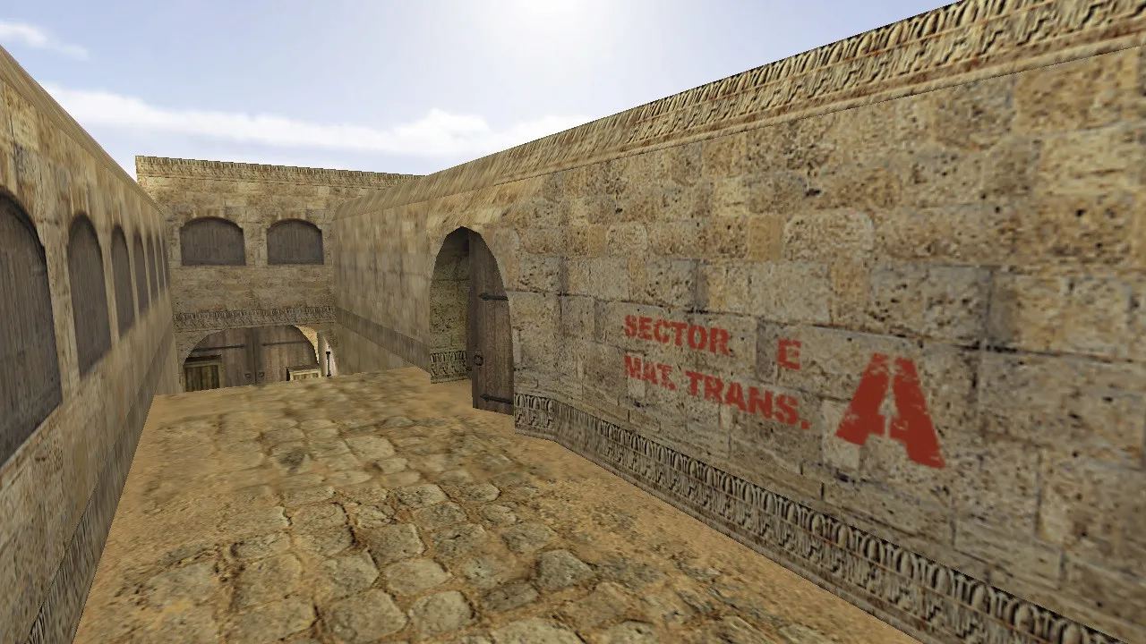 Скачать de_dust2020 — карта для CS 1.6: баланс сторон, точки под клатчи, оптимизация wpoly/epoly - Скриншот