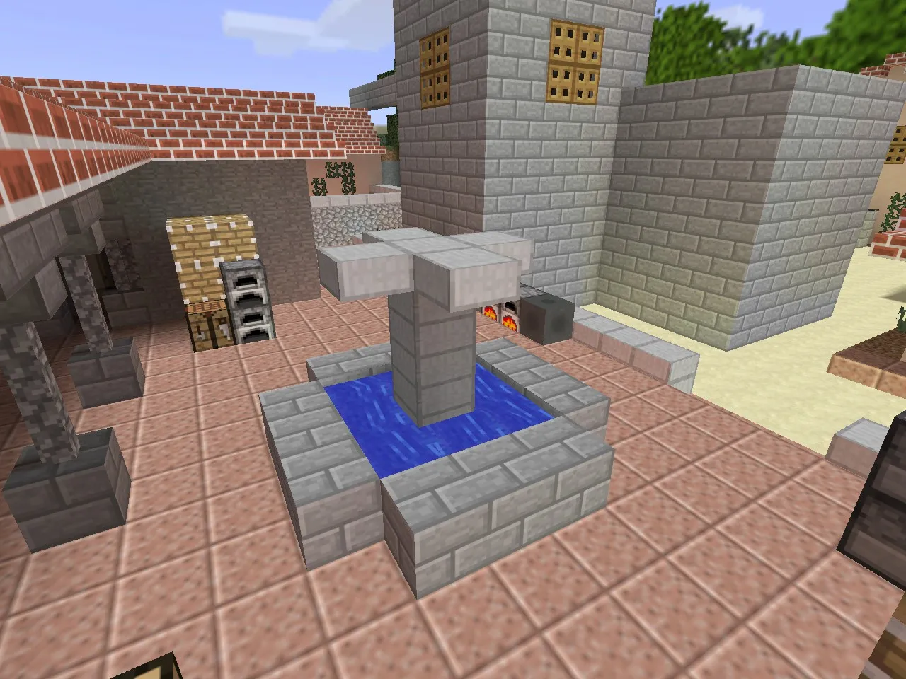 Карта de_inferno_minecraft для CS 1.6 - Тактические возможности и оптимизация — скриншот 2