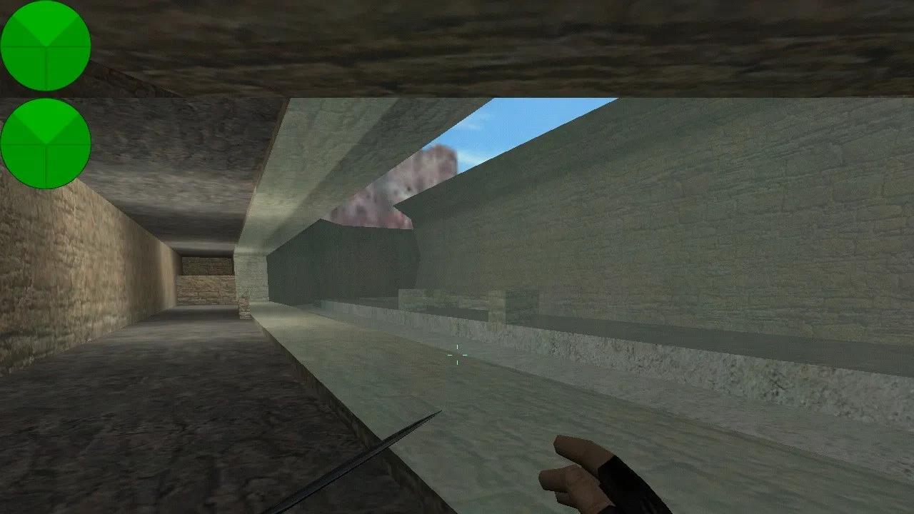 Скачать deathrun_f0rbots для CS 1.6: карта deathrun, раунды, точки, .nav для ботов и оптимизация - Скриншот