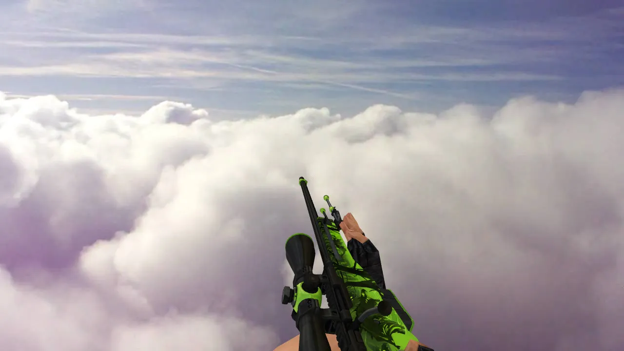 Скачать Модель AWP Virus для CS 1.6: Уникальный Скин и Анимация - Скриншот