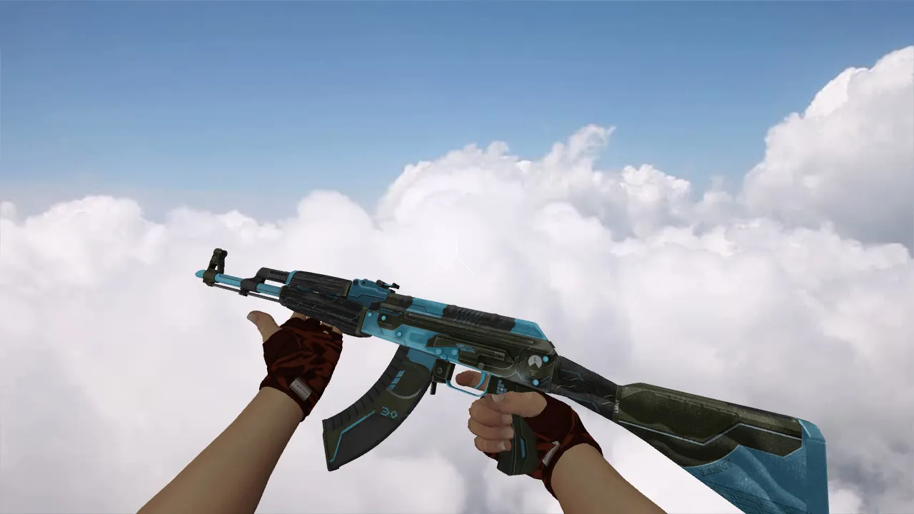 Скачать Модель «AK-47 Luanmat Blue» для CS 1.6: Высокое качество и уникальный стиль - Скриншот