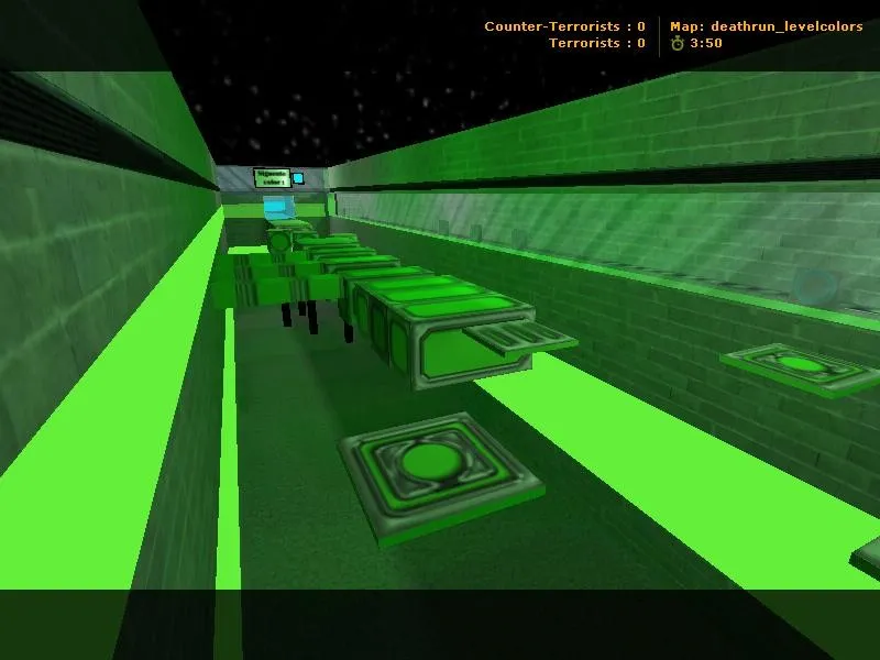 deathrun_levelcolors — карта Deathrun для CS 1.6: точки, рейты, навигация ботов и настройка — скриншот 3