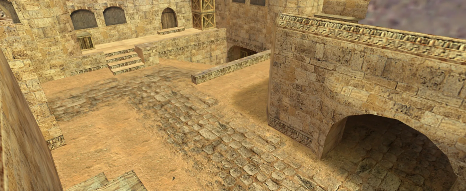 Скачать Карта de_dust2_cukur для CS 1.6: тактика за теров и кт, точки контроля, .nav и оптимизация - Скриншот