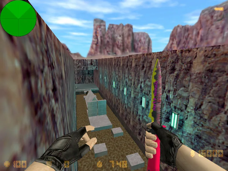 deathrun_mountshape для CS 1.6: тактики, .nav для ботов, баланс сторон и оптимизация карты — скриншот 1