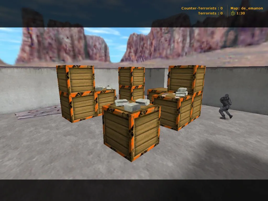 Скачать Карта de_emanon для CS 1.6: точки, баланс сторон, навигация .nav, оптимизация wpoly/epoly - Скриншот