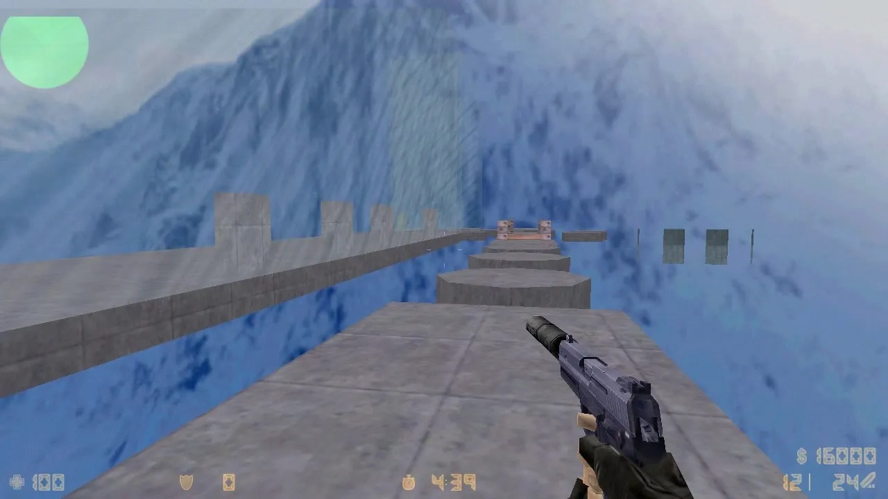 Карта deathrun_cielo для CS 1.6: ловушки, прохождение, точки за CT/T, настройка и .nav — скриншот 1