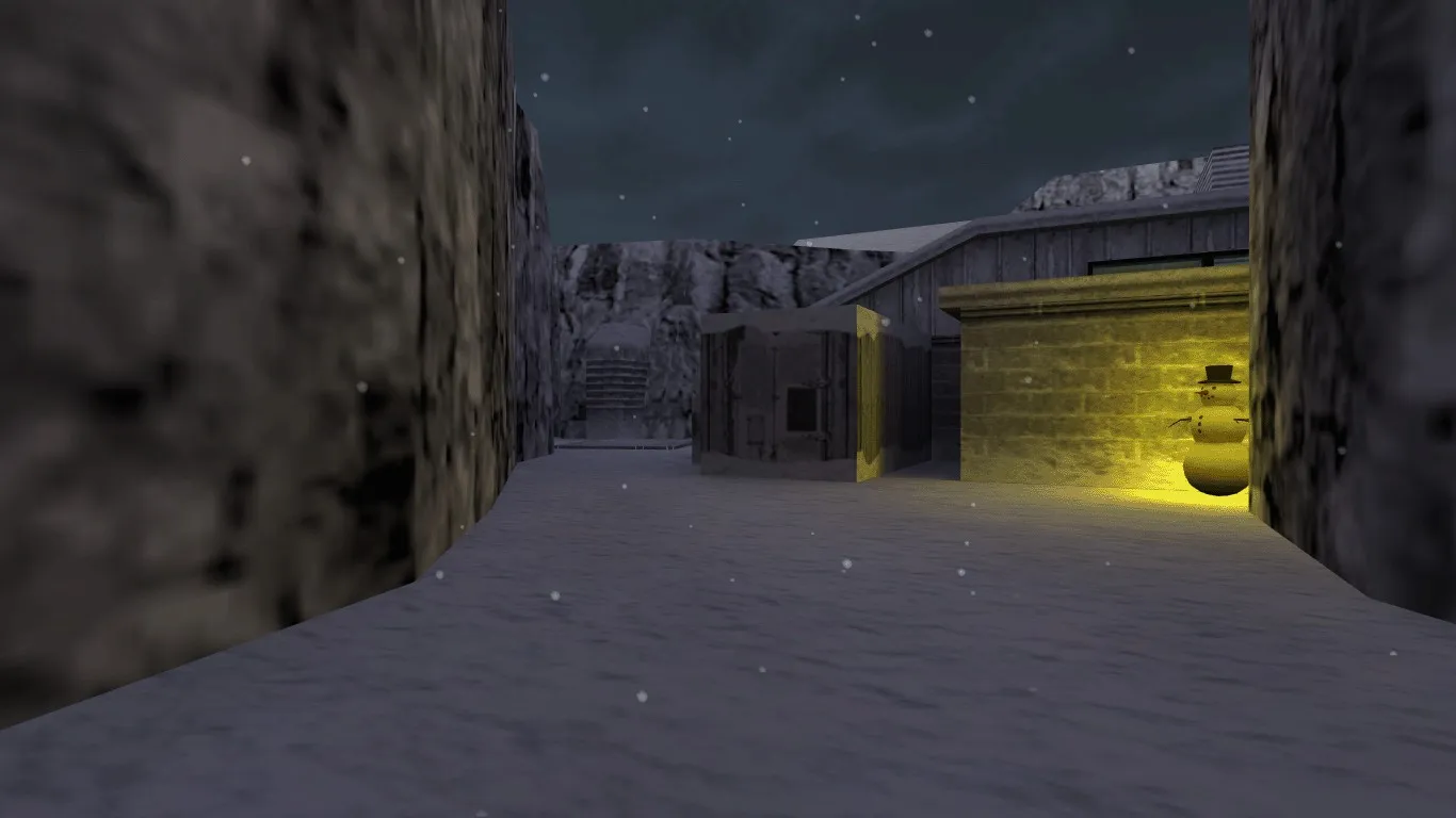 Карта de_nuke_winter16 для CS 1.6 - Зимние сражения — скриншот 3