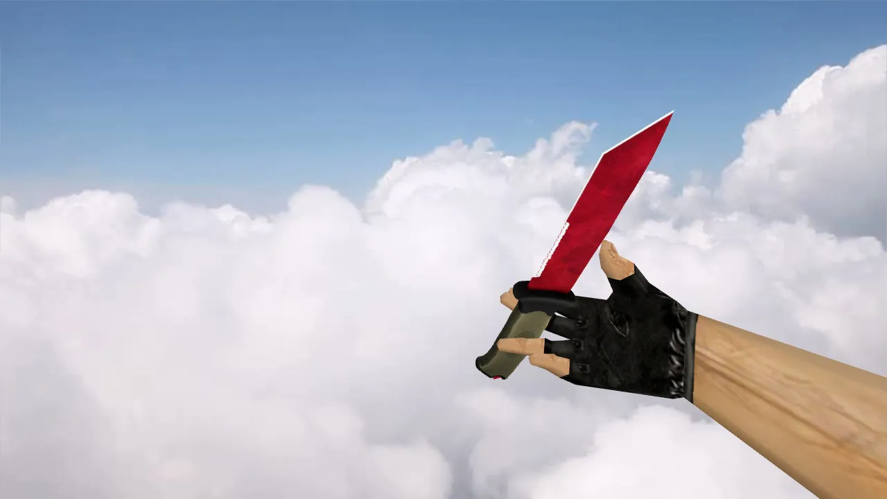 Модель v_ и p_ «Ursus Knife Ruby» для CS 1.6: звуки, анимация осмотра, текстуры — скриншот 2